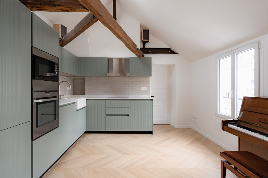 Installation d'une cuisine équipée